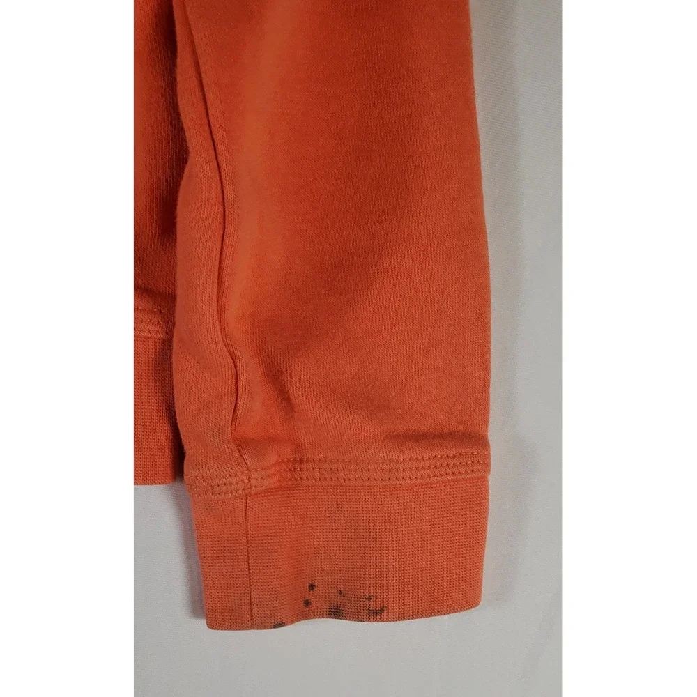 Nike Boys Orange Graphic Logo‎ Pullover Hoodie Sweatshirt Size XS Standard Fit